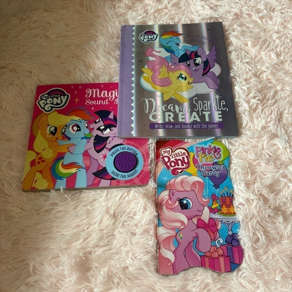 My Little Pony Book Set Magic Sound Dream Sparkle Create Pinkie Pie